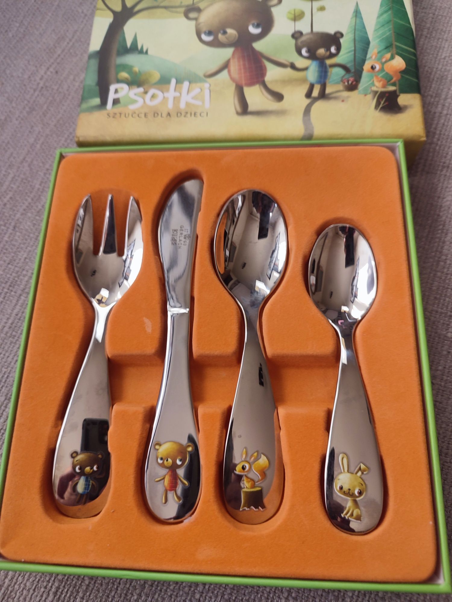 Sztućce dla dzieci Gerlach Kids Psotki Misie