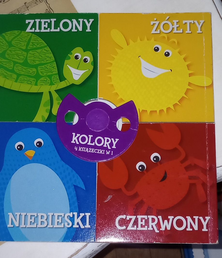 4 książeczki o kolorach dla małych dzieci