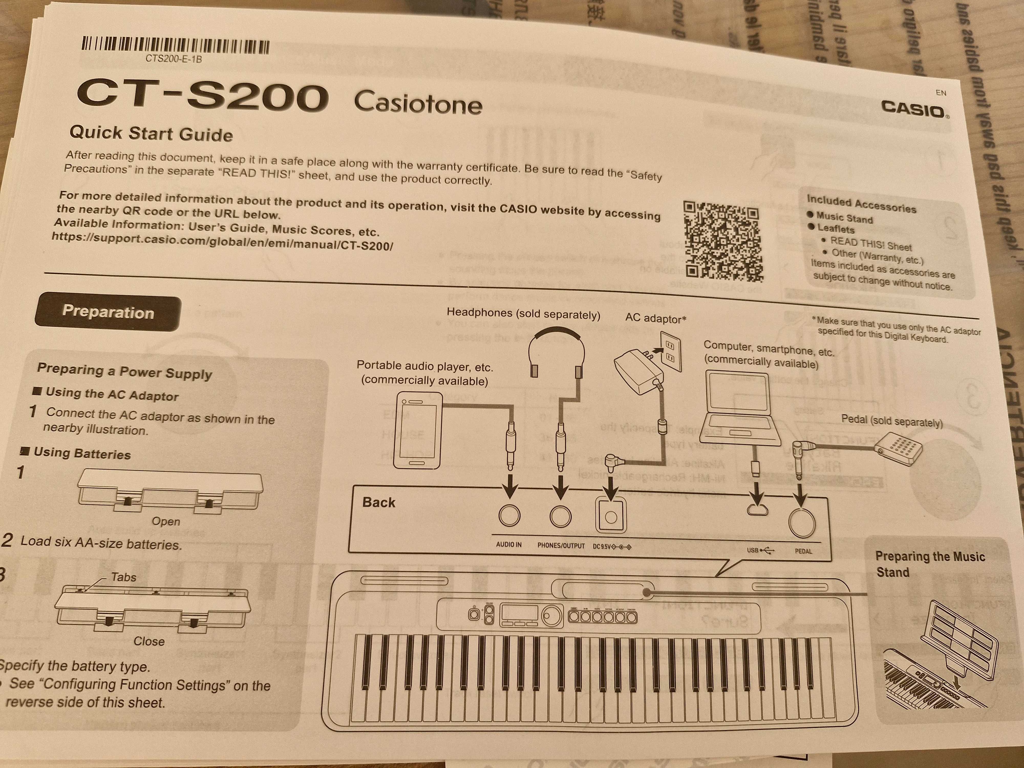 Keyboard Casio CT-S200