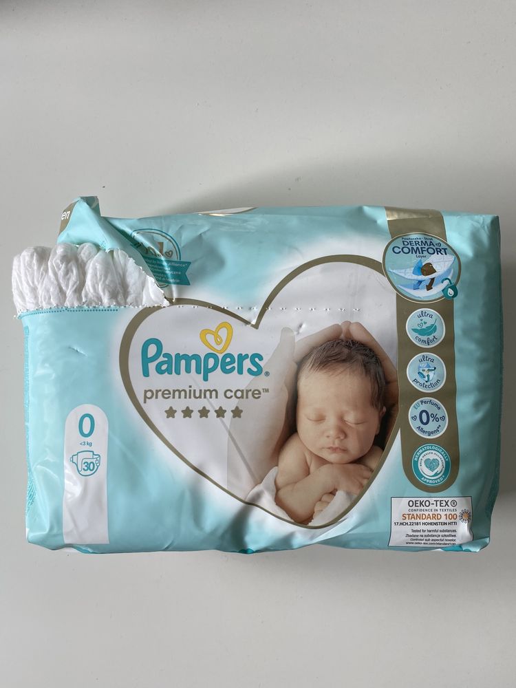 Pieluszki Pampers Premium Care rozmiar 0 0-3 kg 28 szt.