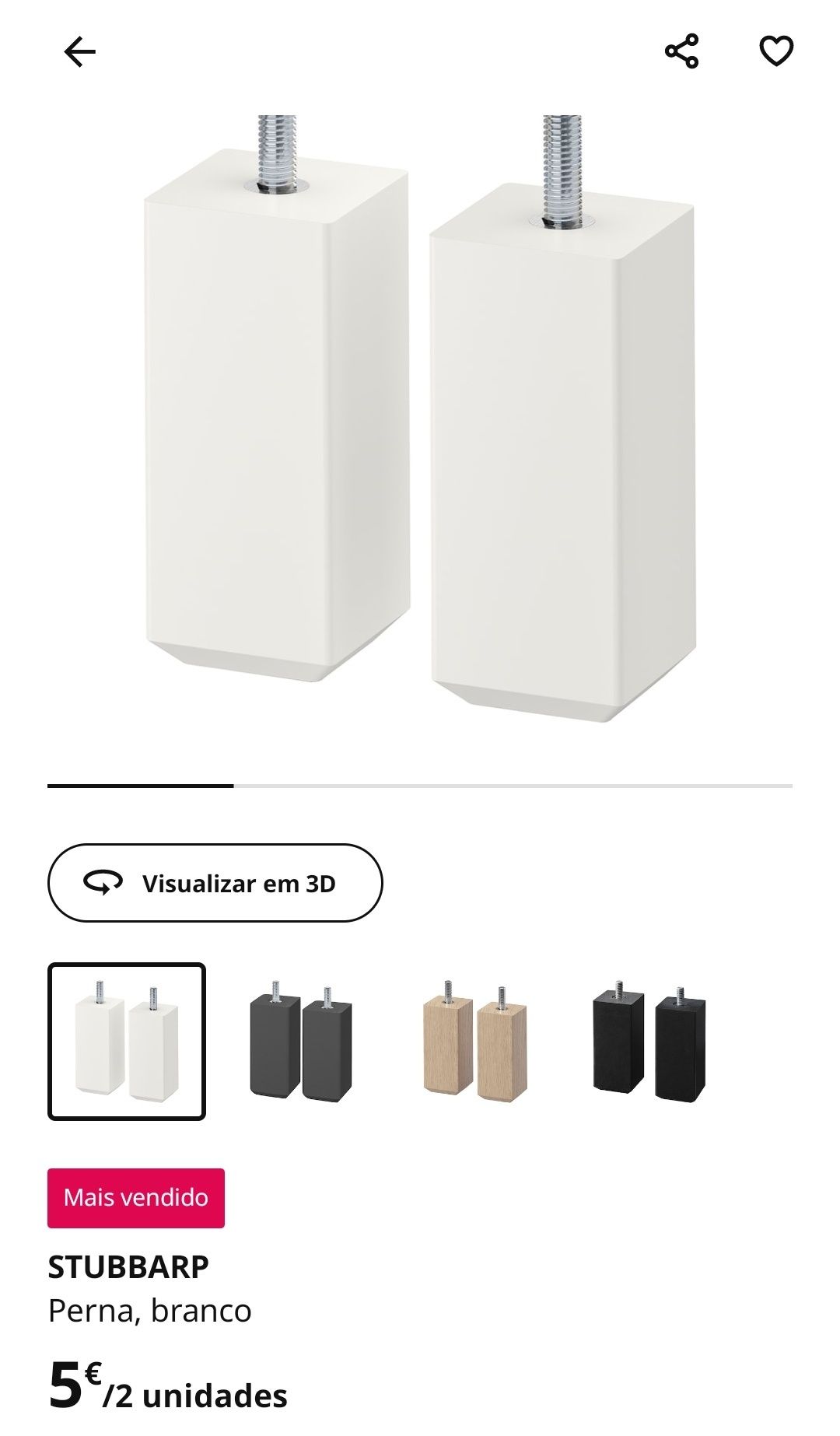 Pés Stubbarp Ikea