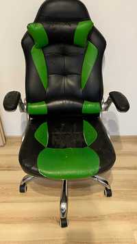 fotel biurowy Sport obrotowy czarno-zielony