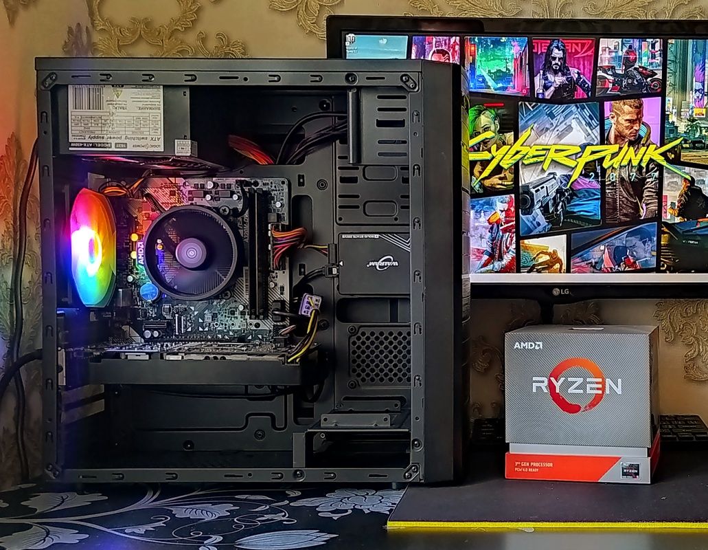 ПК Ryzen 5 1600+ GTX1060+ 8/16Gb DDR4 s-AM4 ігровий комп'ютер