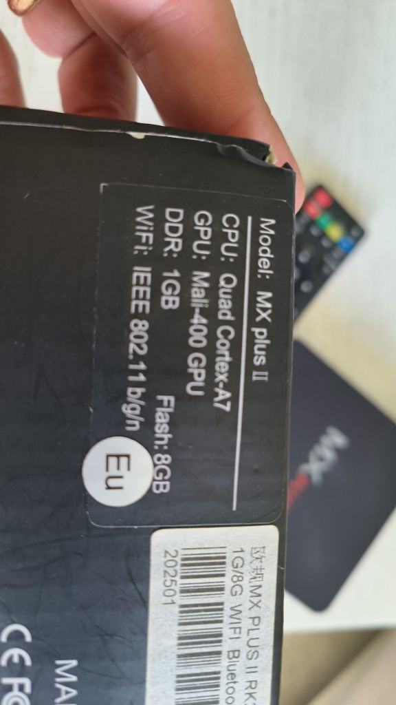Box android MX Plus II Smart tv