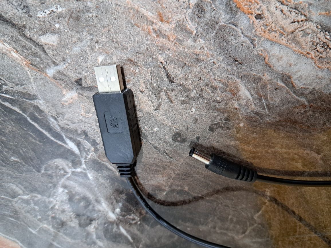 Кабель живлення 9V USB DC 5.5 2.5/2.1 для роутера