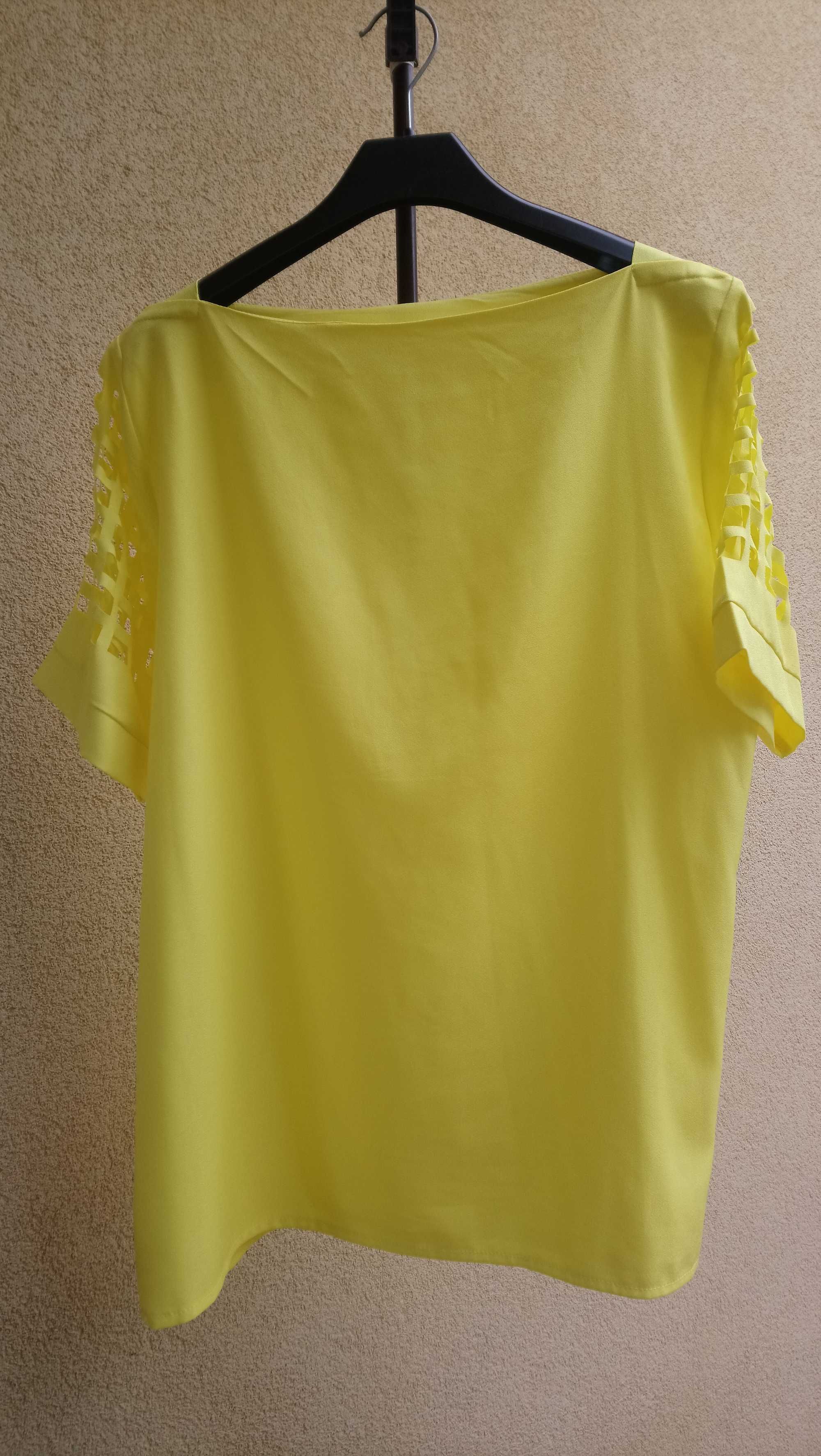 bluzka elegancka ma ozdobne rękawy rozm -XL  nowa  Tanio