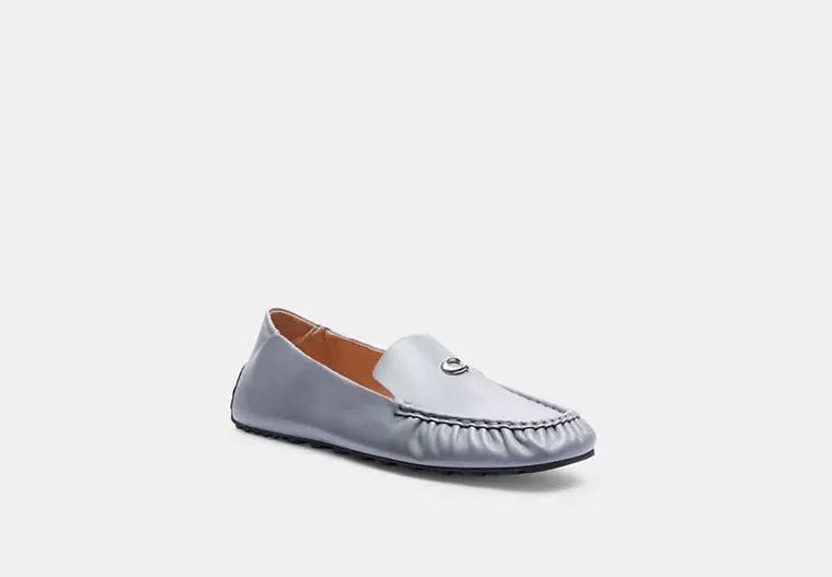 COACH Ronnie Loafer, Серые лофферы натуральная кожа р 39