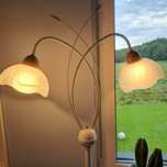 Lampa że ściemniaczem biała