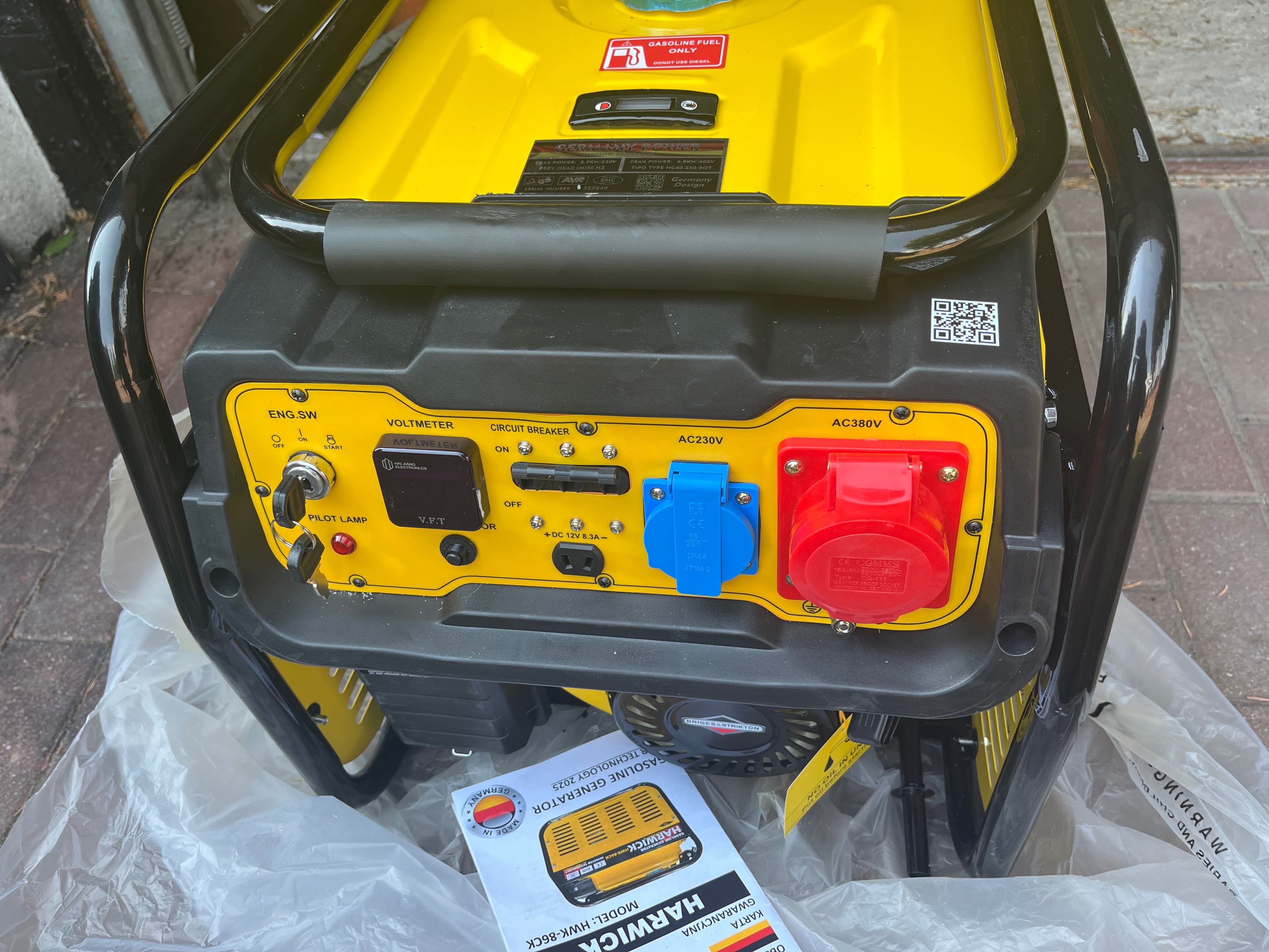 Agregat prądotwórczy HARWICK HWK-86CK 6.9kW 230V/380V AVR