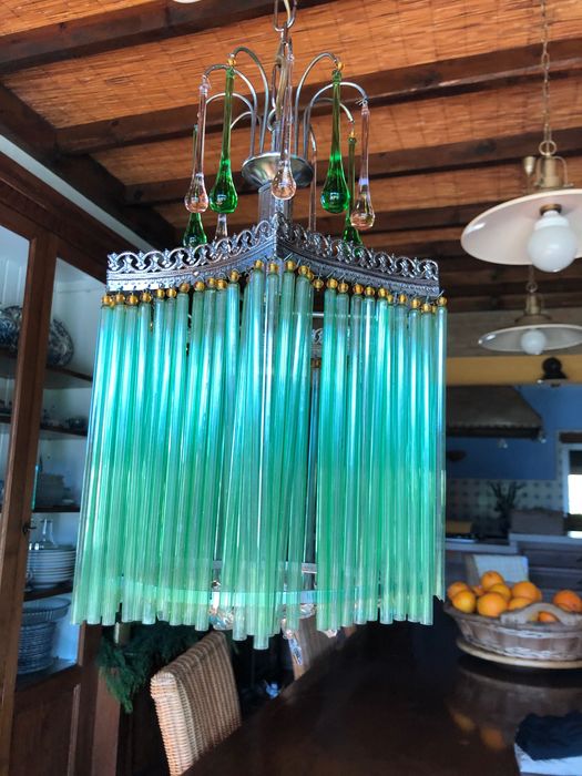 Candeeiro em vidro soprado