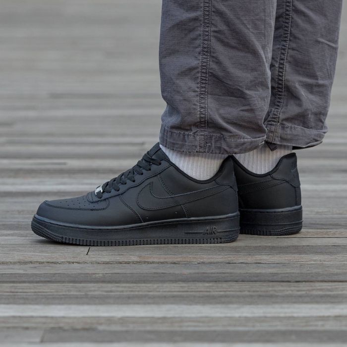РОЗПООДАЖ‼️Кросівки Nike Air Force 1 Low Black Premium (Чорні),форси,е