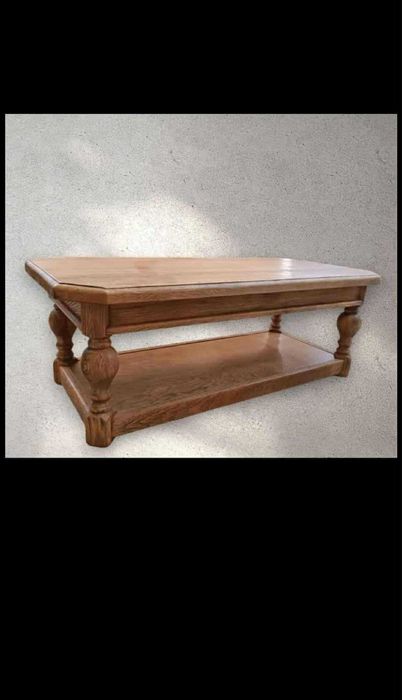 Sprzedam komplet dębowy stół 4 krzesła +ława dąb lity