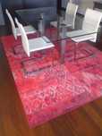 Mesa de sala de jantar em vidro