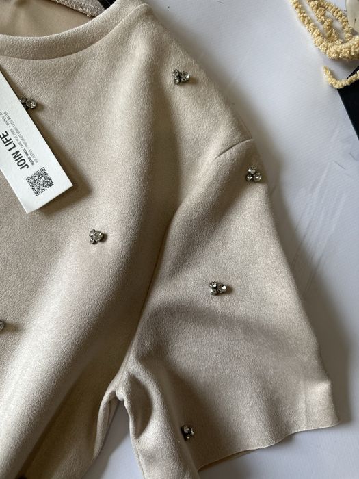 Замшева сукня з камінцями Zara