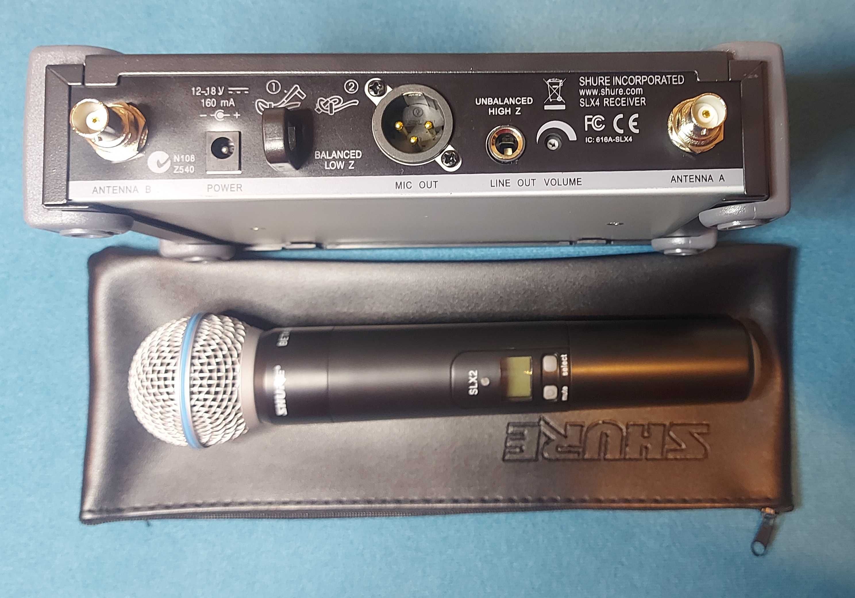 Shure SLX4/Beta58 zestaw bezprzewodowy