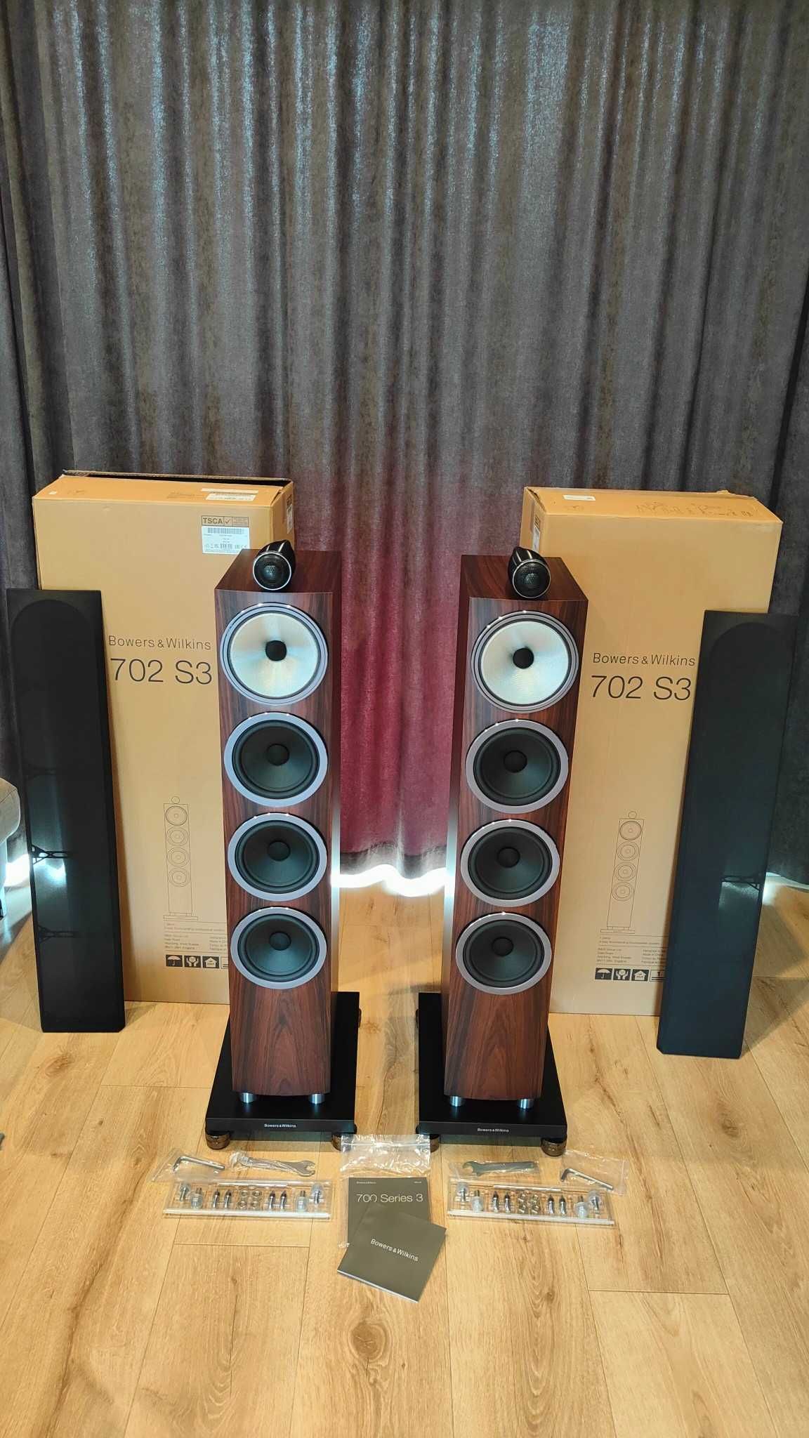 B&W Bowers & Wilkins 702 s3 mokka stan idealny gwarancja