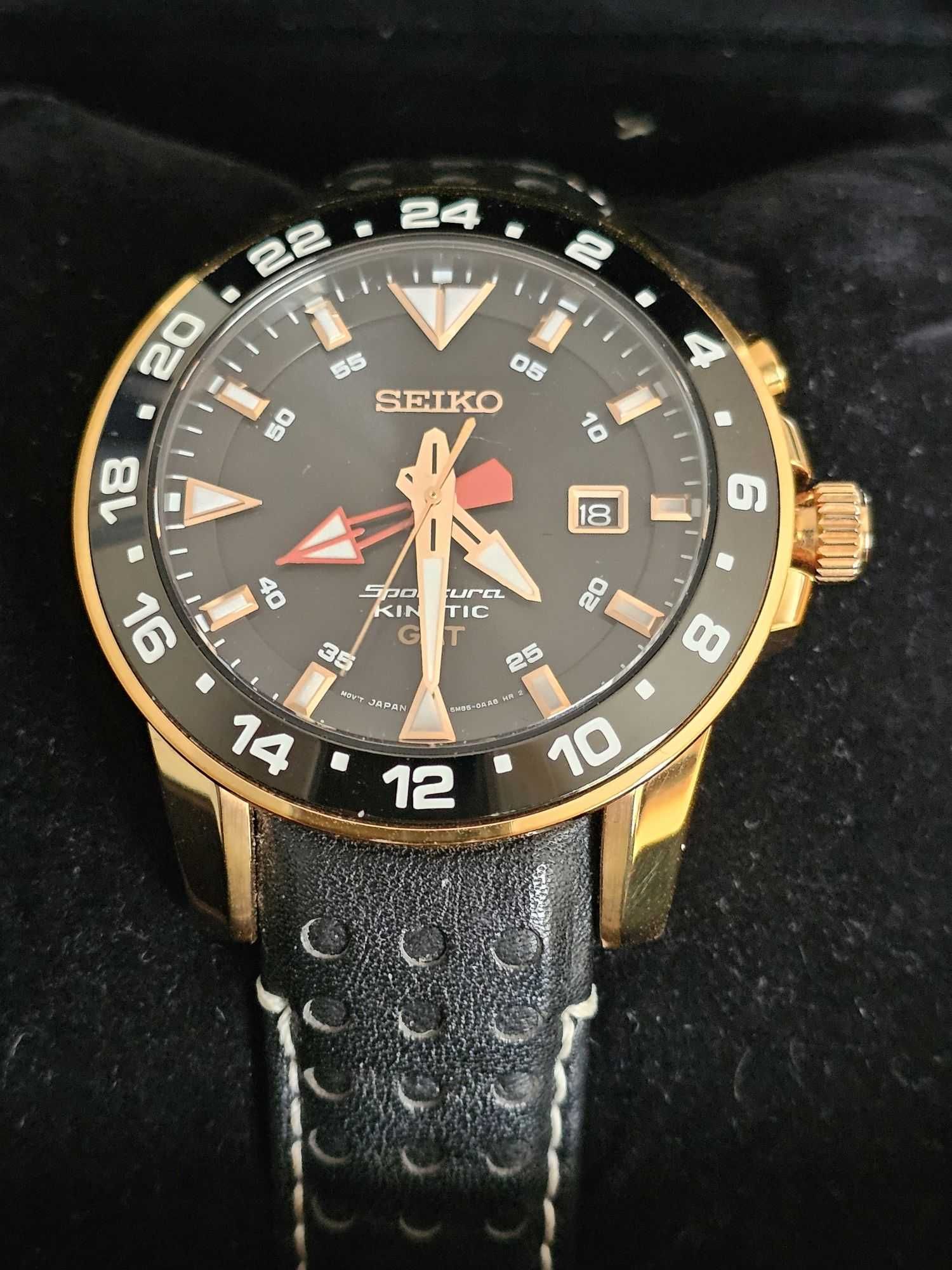 Zegarek męski SEIKO Sportura Kinetic GMT SUN028P1 dystrybucja PL