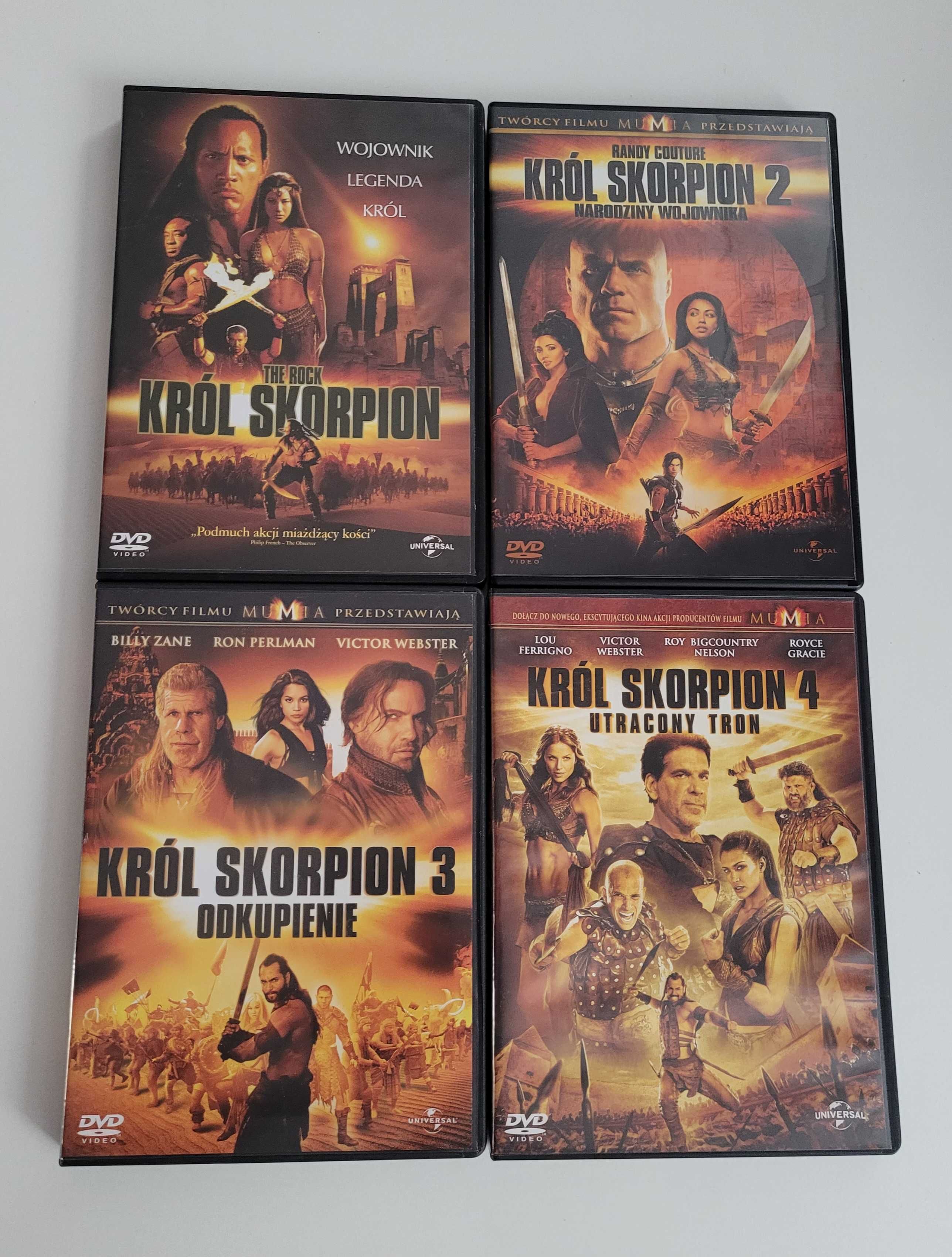 Filmy DVD Zestaw Król Skorpion 1-4 Komplet