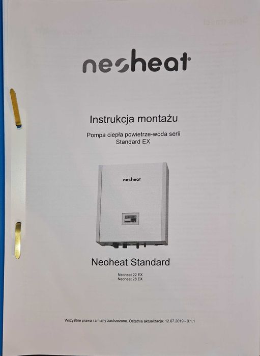 Pompa ciepła NEOHEAT 11,2 kW Standard EX stan bdb. Okazja
