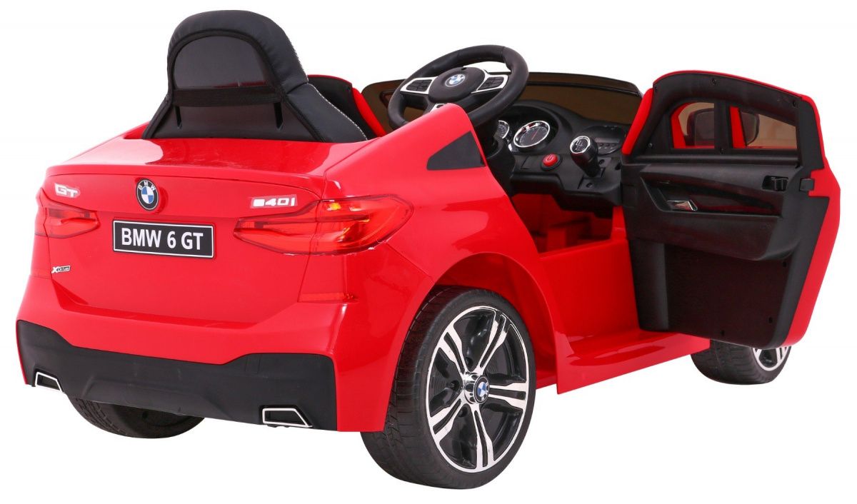 Auto pojazd samochód na akumulator dla dzieci BMW 6 GT Czerwony
