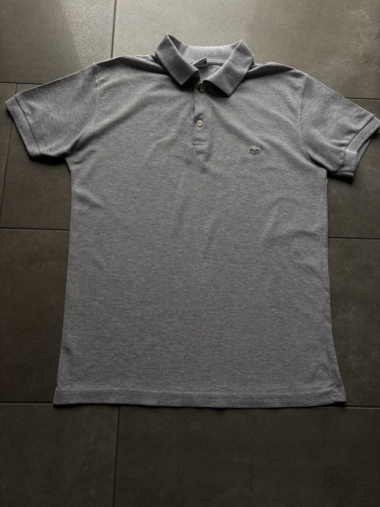 Koszulka Polo Lacoste Szara Luxury Trendy Viral