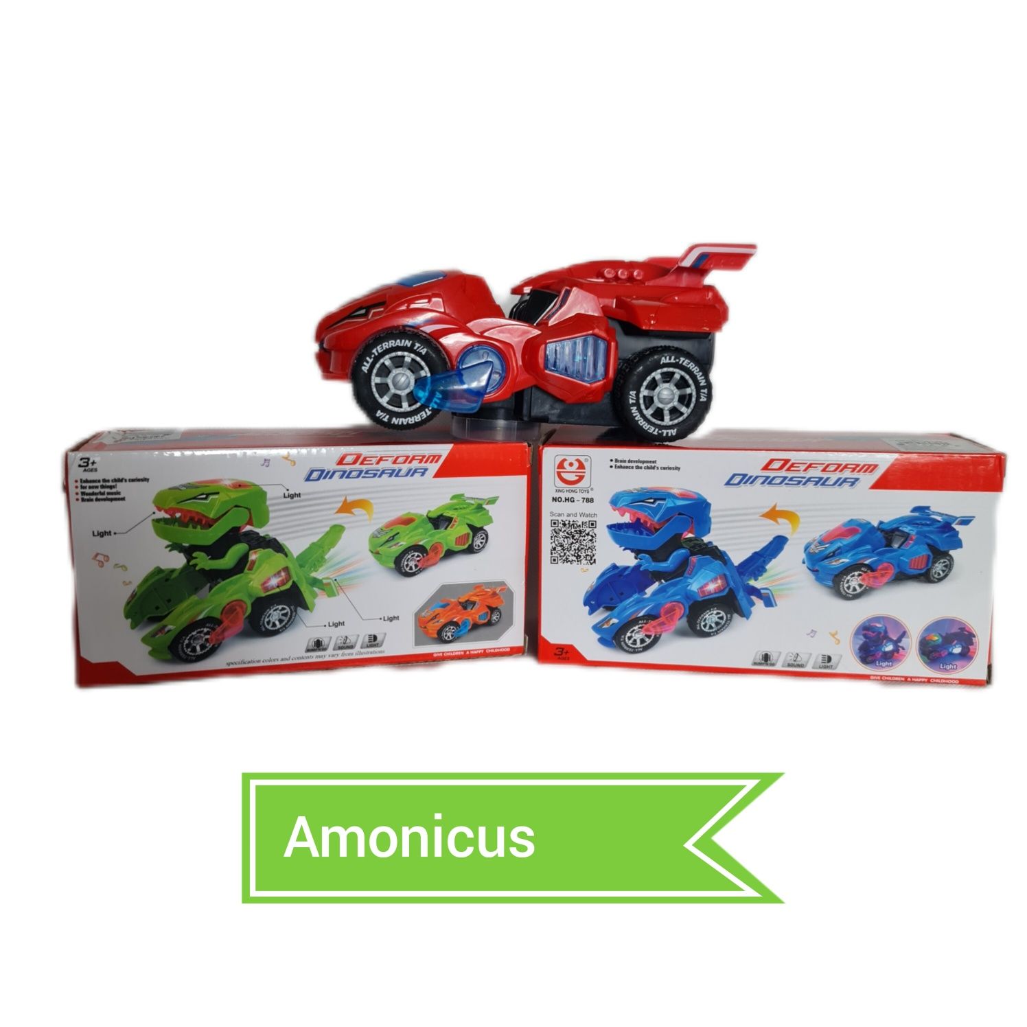 Super auto dinozaur transformacja