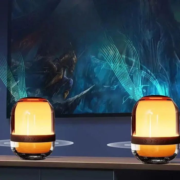 Якісна блютуз колонка нічник з Fm радіо та підсвіткою