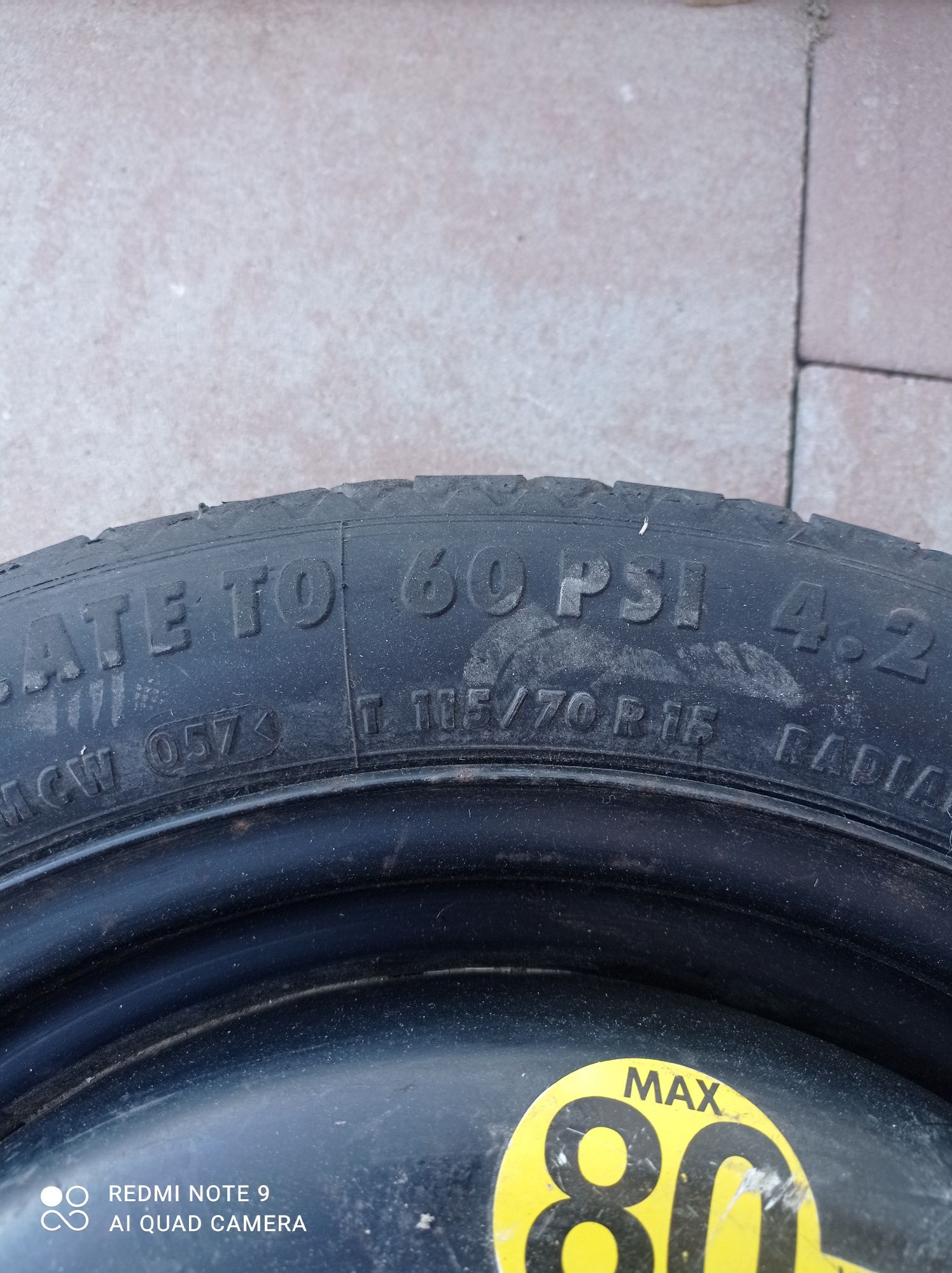 Koło dojazdowe opel corsa
