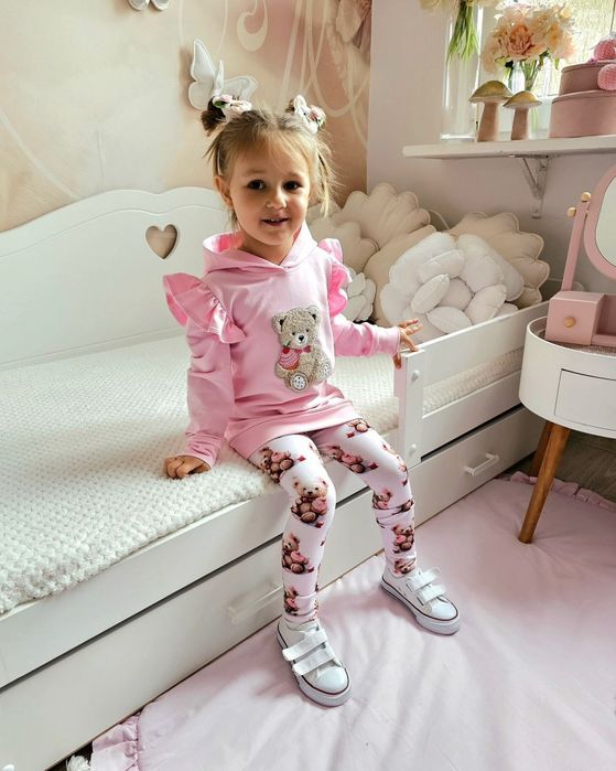 NALA bluza róż z misiem