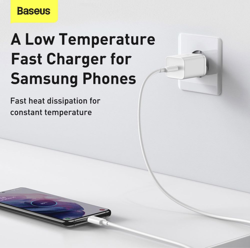 Зарядное Baseus Super Si 25W кабель Type-C зарядка блок ipad Samsung