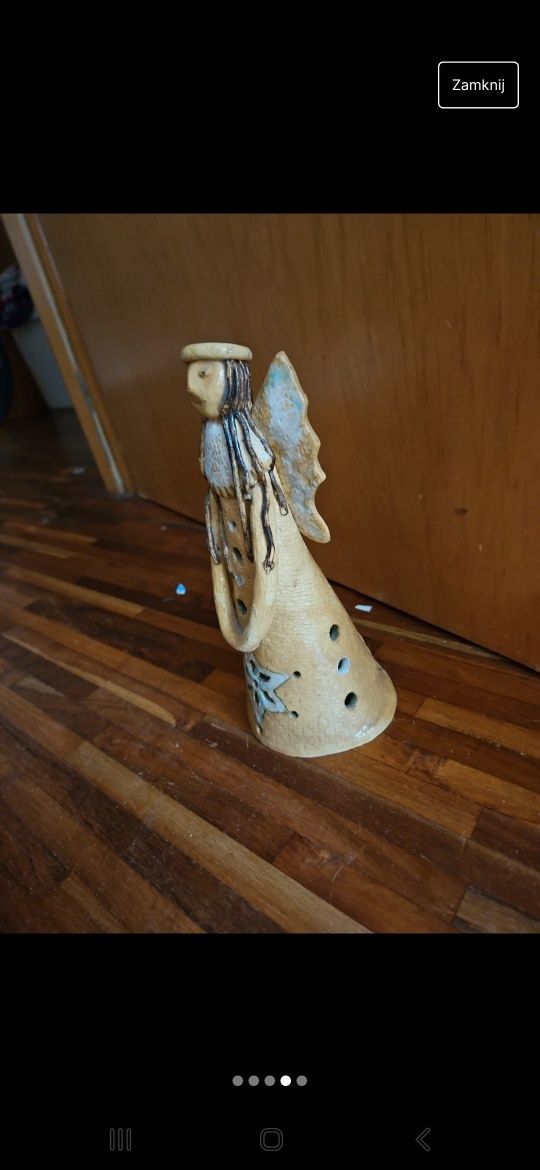 Figura - świecznik  anioł