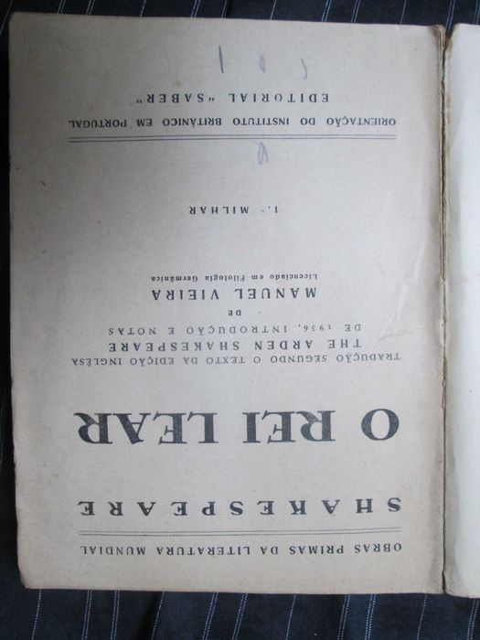 O Rei Lear, de William Shakespeare
