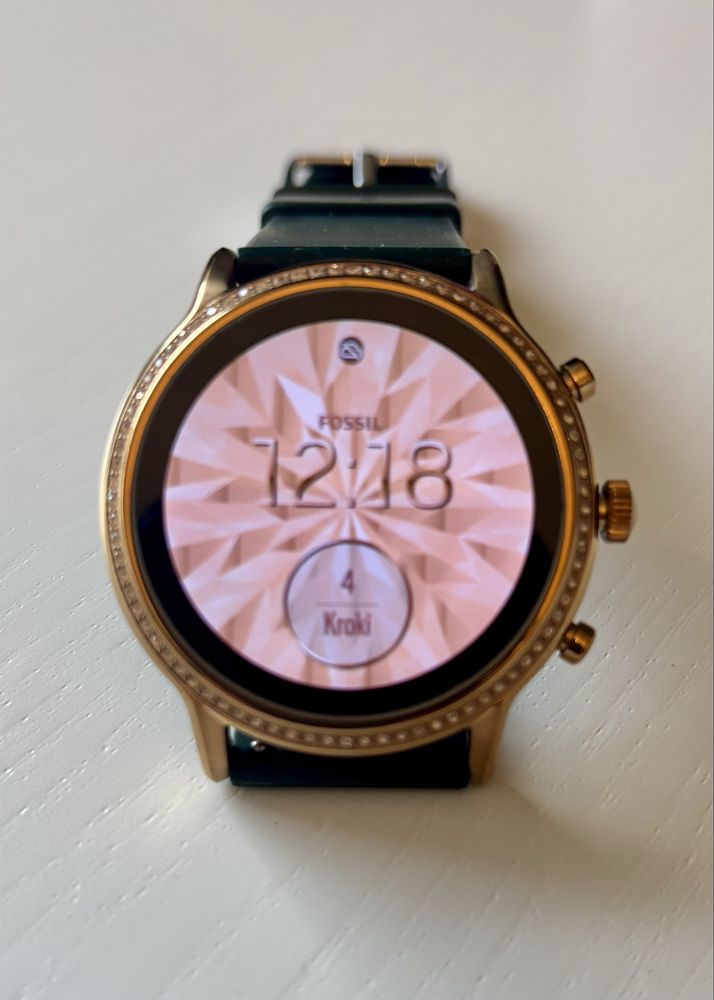 Damski Smartwatch Fossil – złoto-zielony
