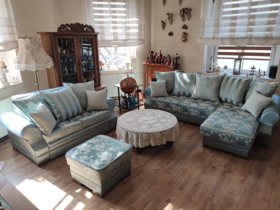 Narożnik sofa kanapa narożna ORLANDO w stylu angielskim