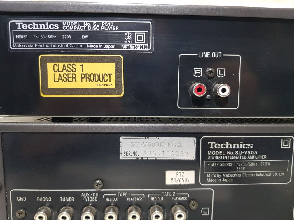 Пульт!Стійка підсилювач/CD програвач  Technics SU V 505/SL-P 310