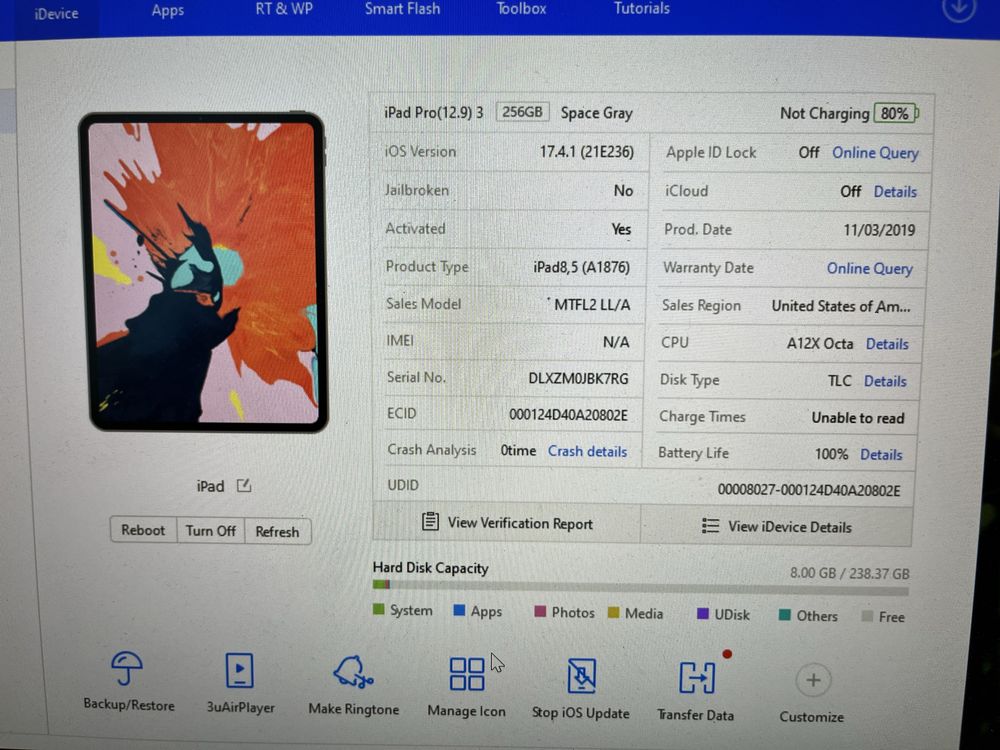 Ipad Pro 12.9 256Gb WiFi 2019