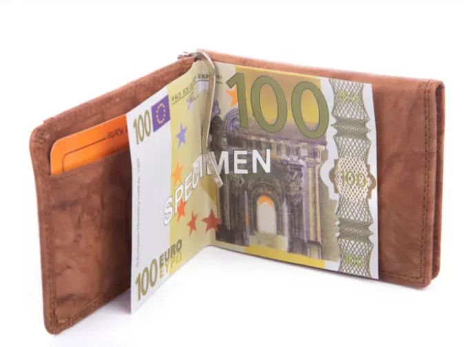 Banknotówka skórzana brązowa Money Maker RFID
