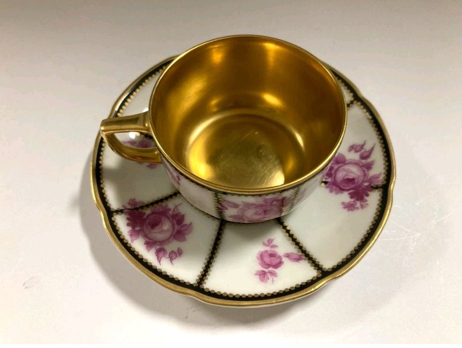 DUO mokka expresso THOMAS Rosenthal Złoto 24K Kolekcjonerska