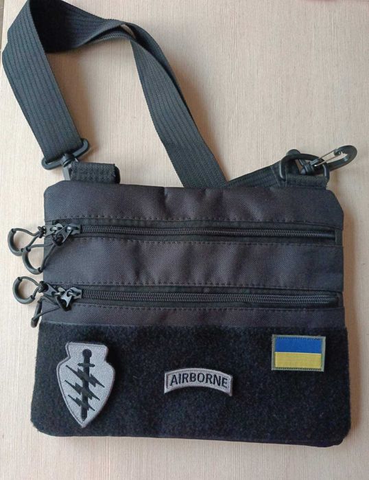 Нова чоловіча сумка з панеллю для шевронів