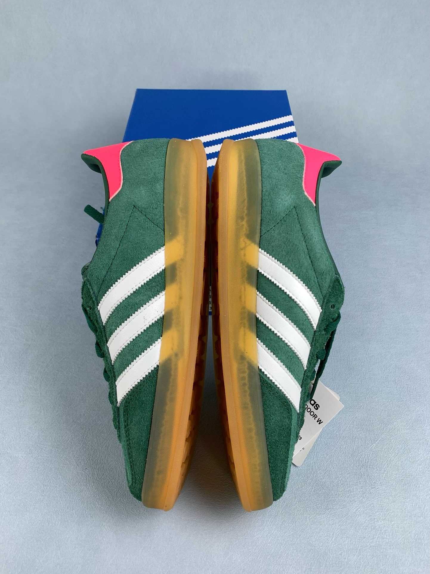 Adidas Gazelle Indoor Collegiate Green Pink Жіночі Адідас Газель