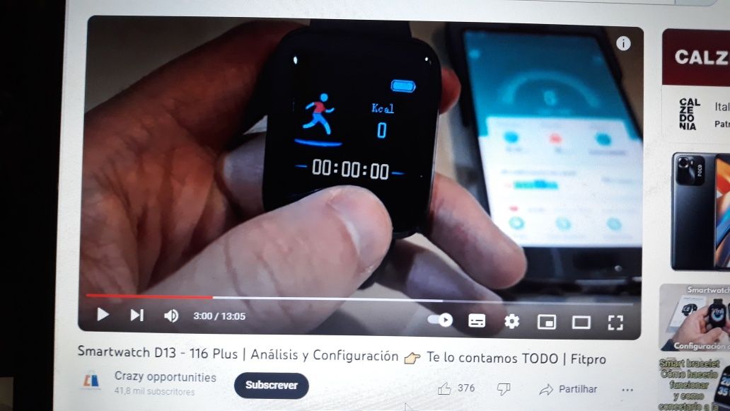 Smartwatch, novo nunca usado!