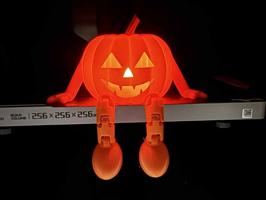 Abóbora de Halloween 80mm para Vela LED