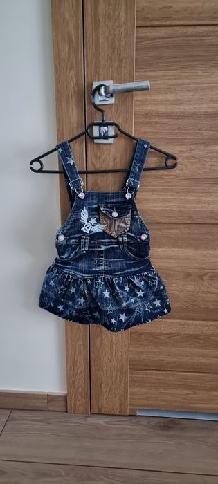 spódniczka jeans na szelkach