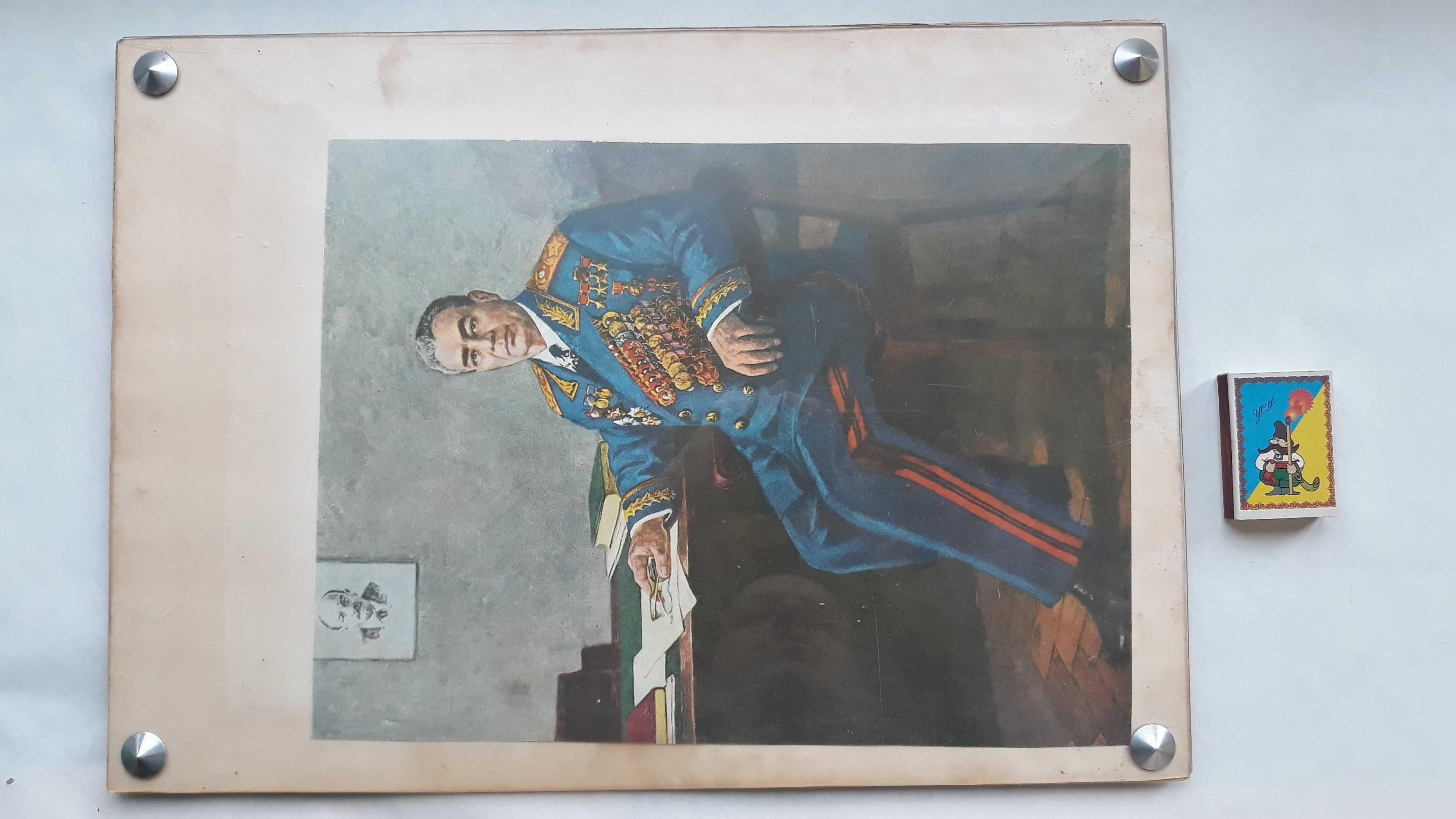 Картина портрет ссср авторский с подписью ленин брежнев