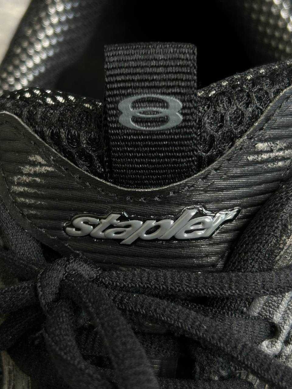 Кросівки Balenciaga Stapler Sneakers Distressed чорні черные кроссовки