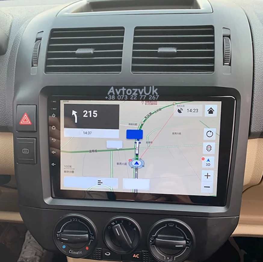 Магнитола POLO Volkswagen VW SCIROCCO ПОЛО GPS USB CarPlay Android 14