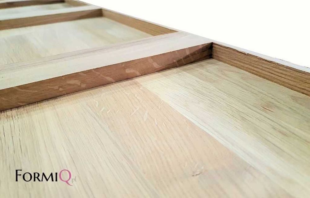 Blat dębowy mikrowczep z pogrubianym rantem 1600x800x20/40