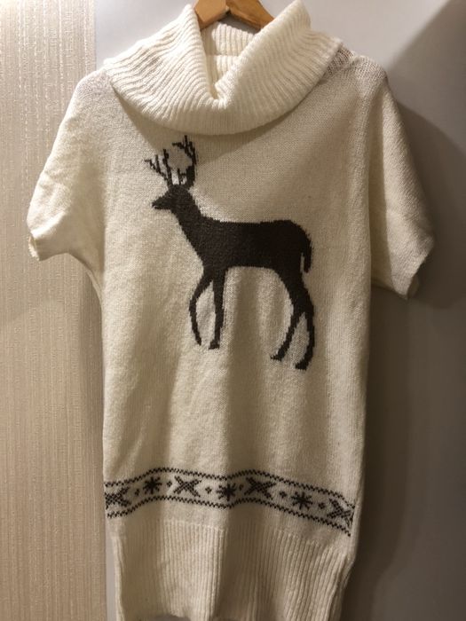 Новогодний свитер , платье , туника. Новорічний светр.