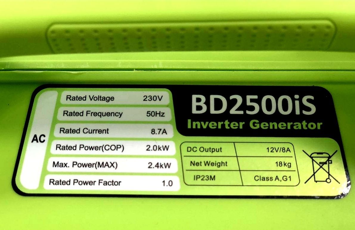 Інверторний генератор Belmont BG-2500iS для котла 2400 Вт