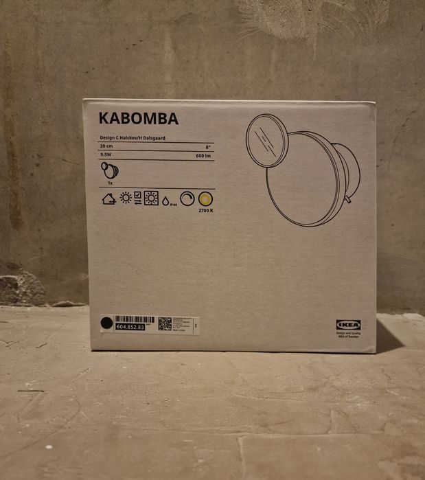 Kabomba lampa LED z lustrem Ikea
